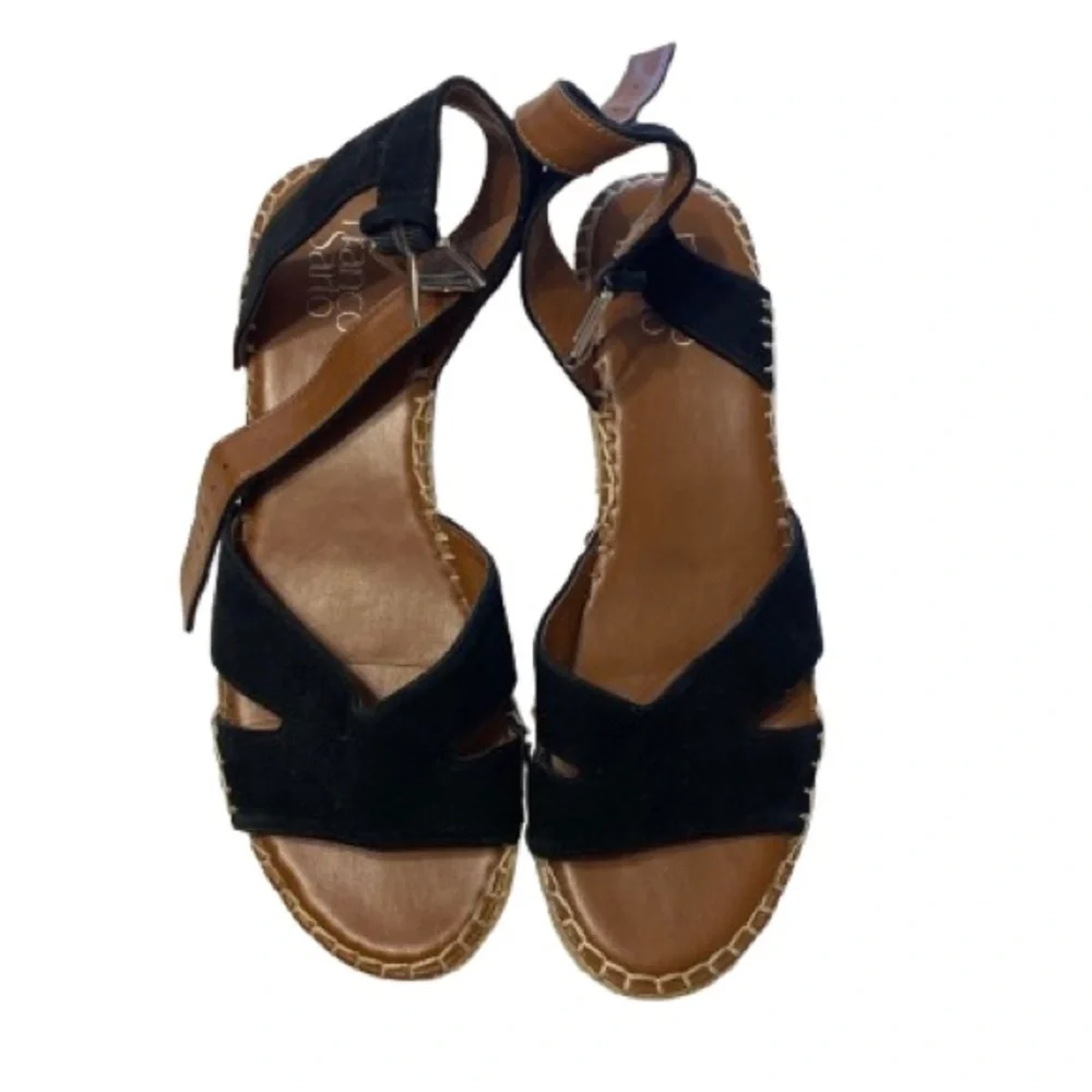 Franco Sarto Black and Brown Espadrilles